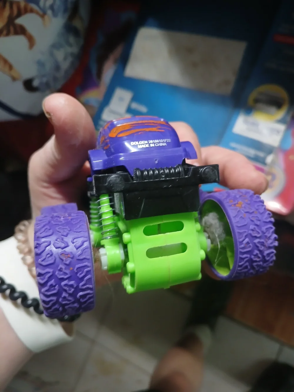 purple and green 